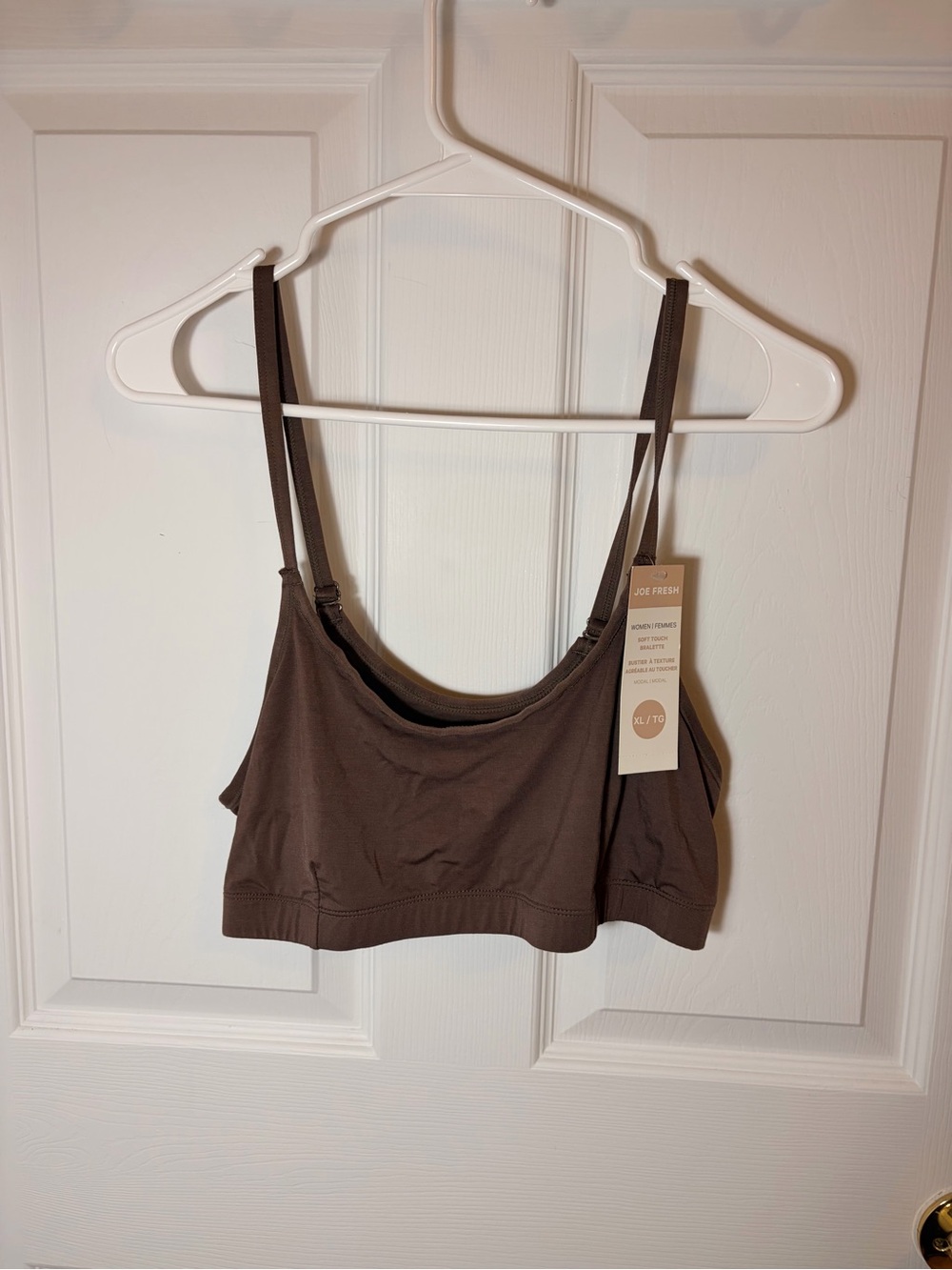 Joe Fresh Brown Seamless Bralette with Adjustable Straps